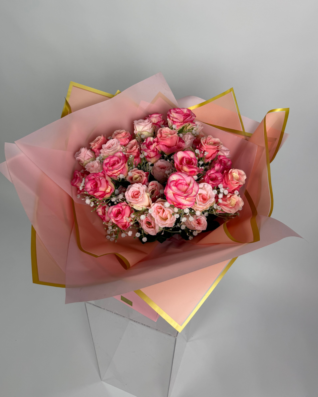 Pink Rose-Bud Forever Bouquet