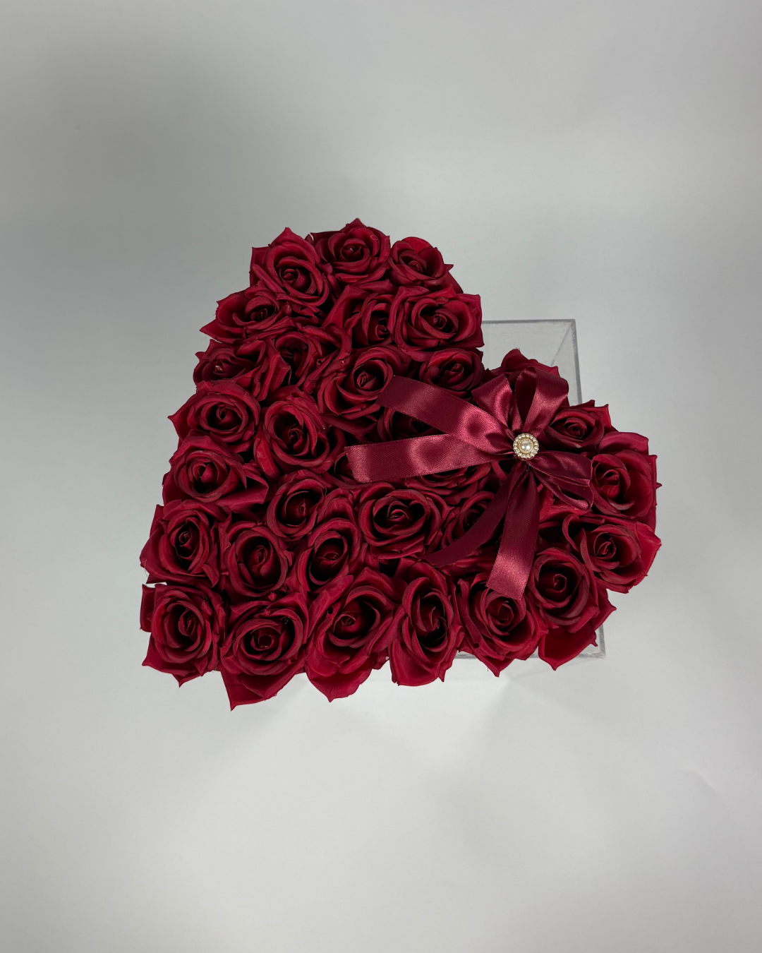 Premium Forever Red Rose Heart