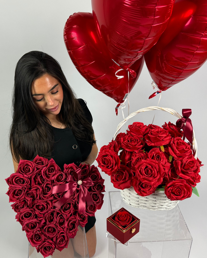 XXL Forever Rose Basket