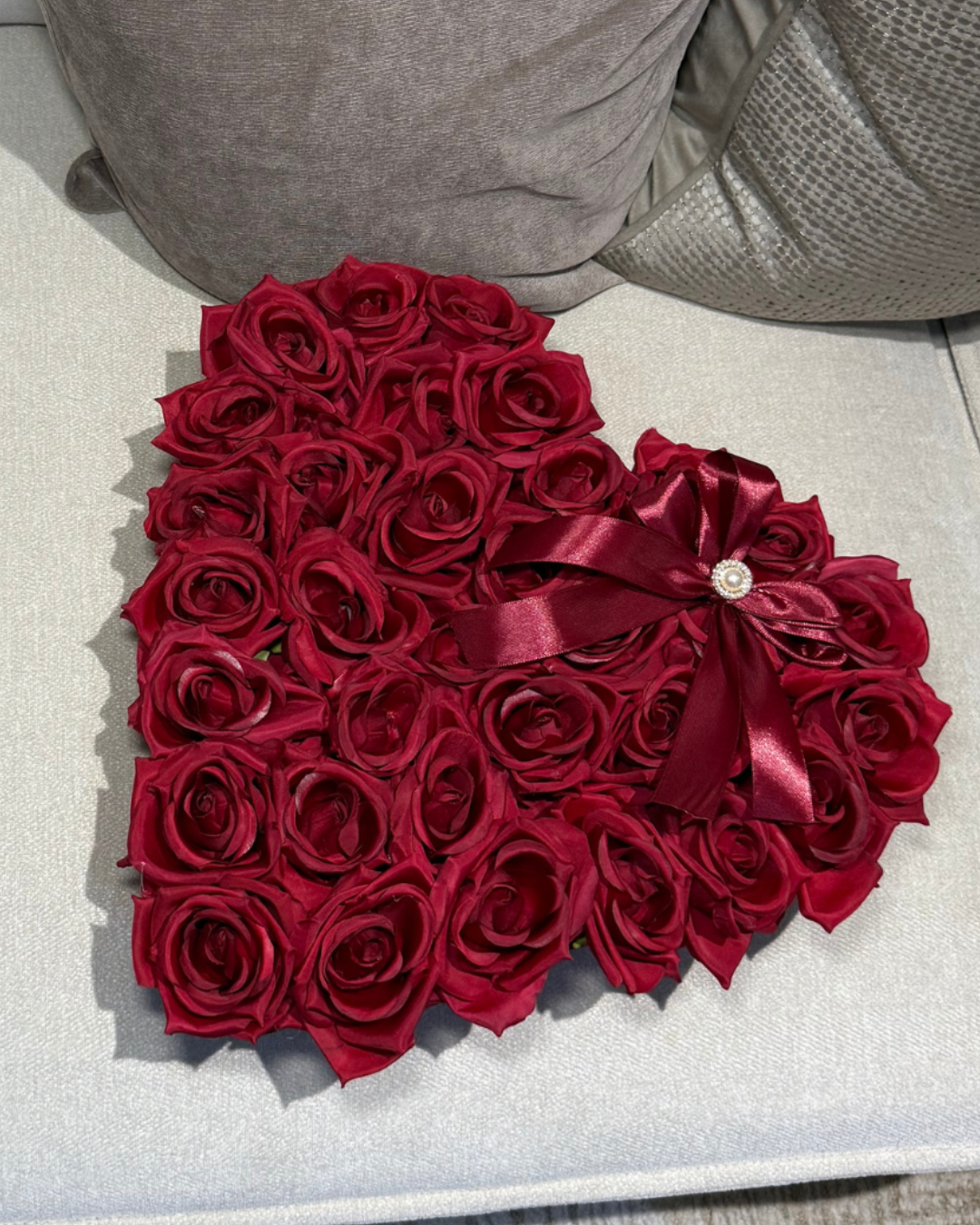 Premium Forever Red Rose Heart