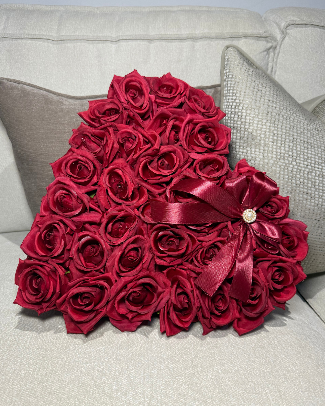 Premium Forever Red Rose Heart