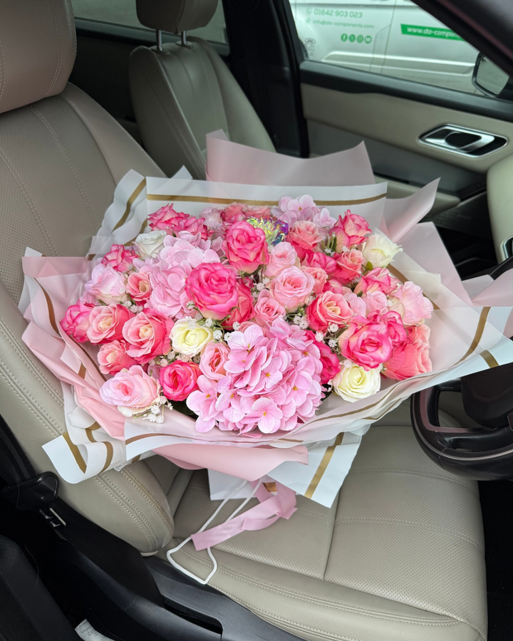100 Mixed Pink Forever Bouquet