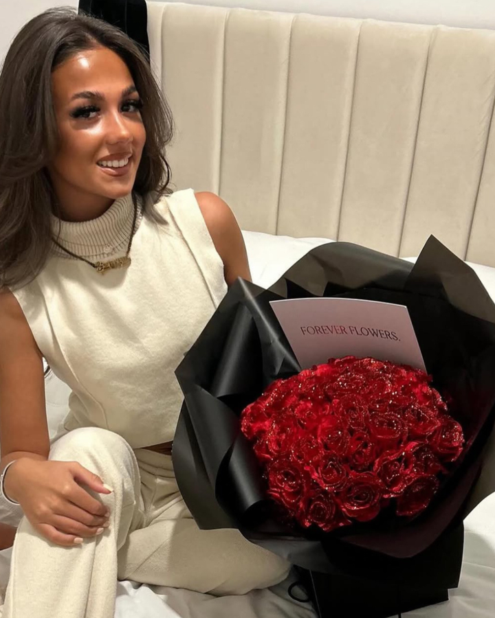 Red Glitter Forever Roses