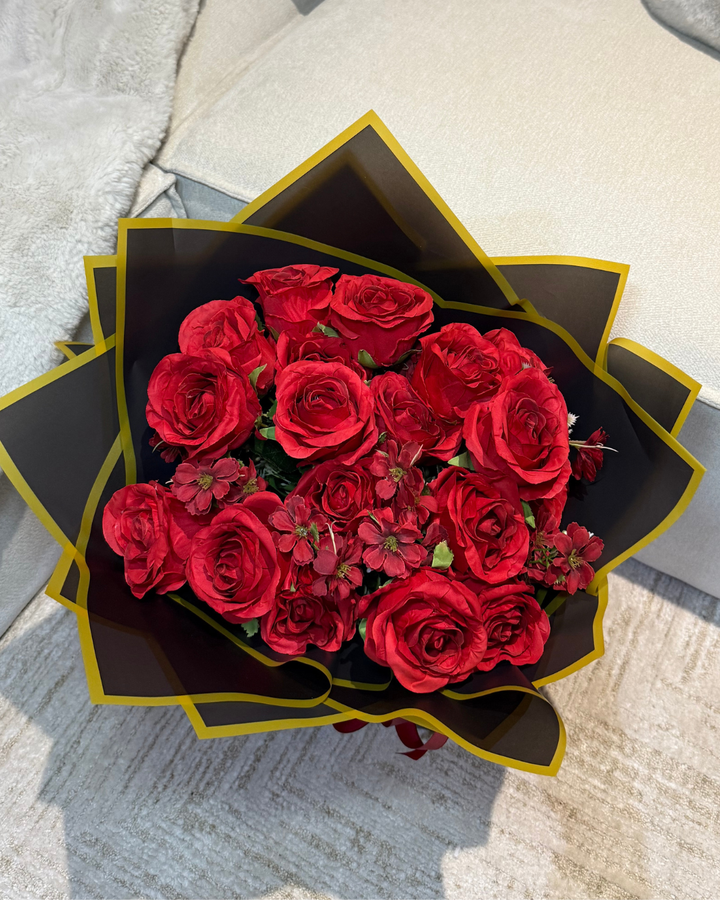 Red Rose & Hydrangea Forever Bouquet