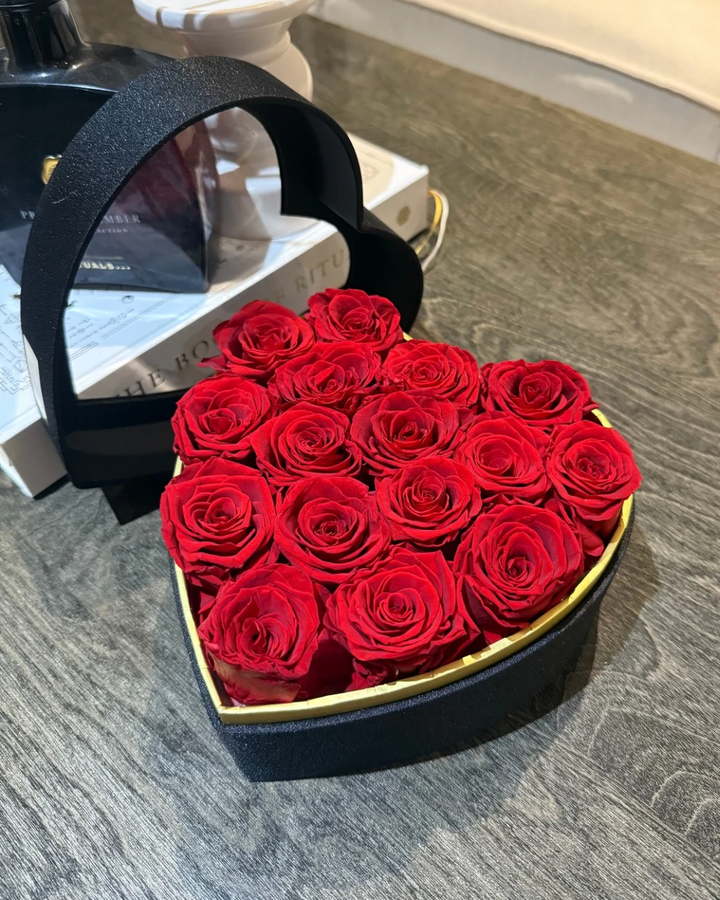 Preserved Rose Heart Box