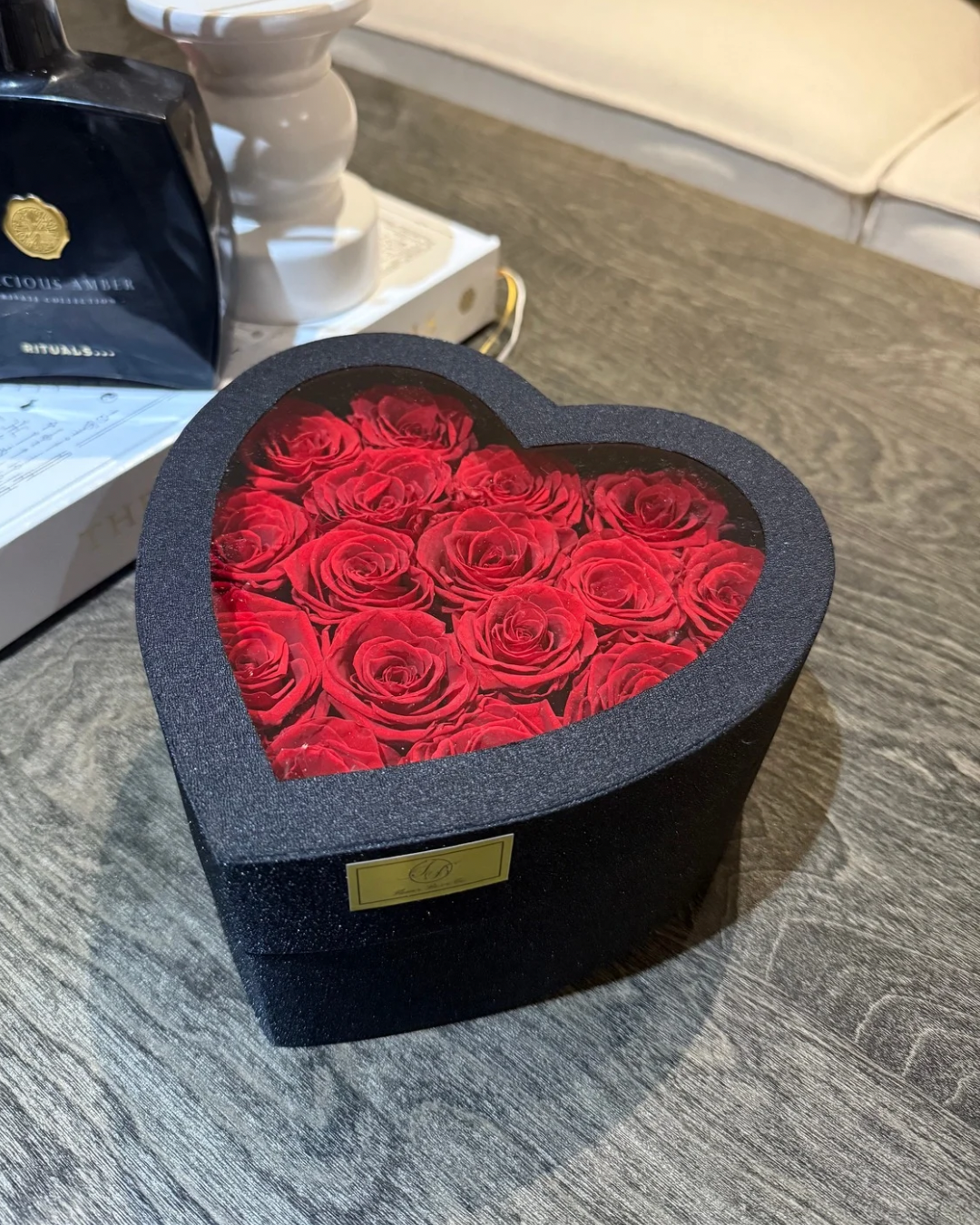Preserved Rose Heart Box
