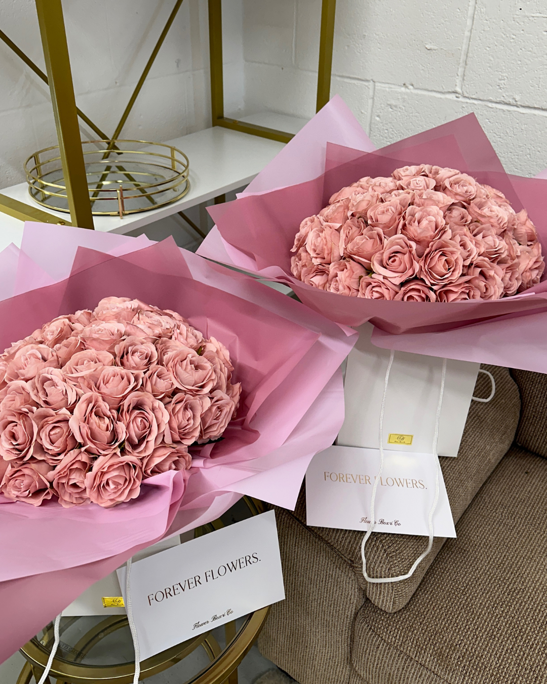 Pink Forever Rose Bouquet