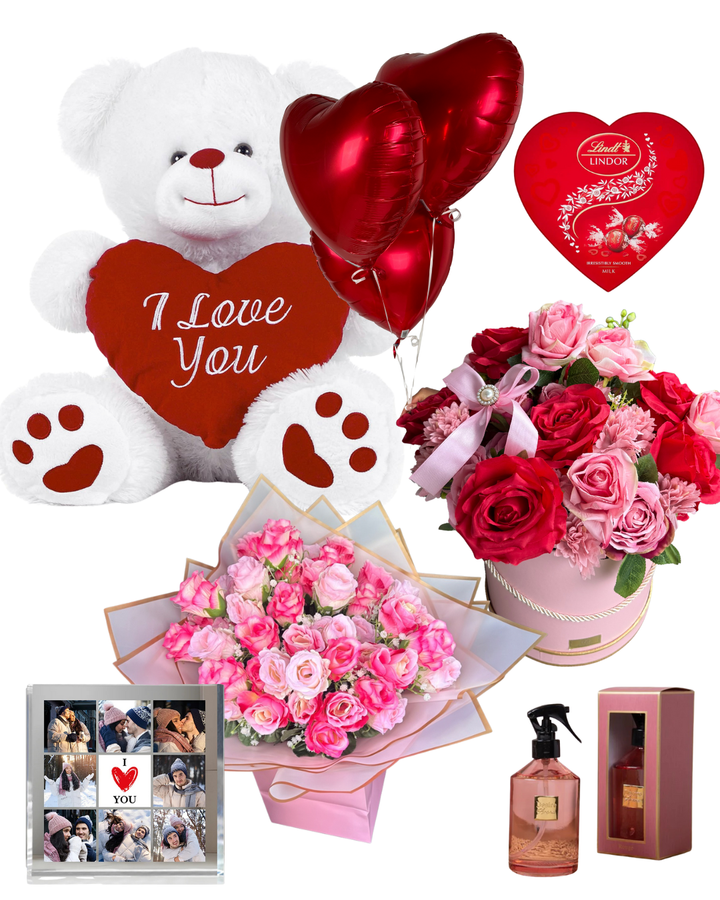 Blush Valentine’s Forever Roses Bundle