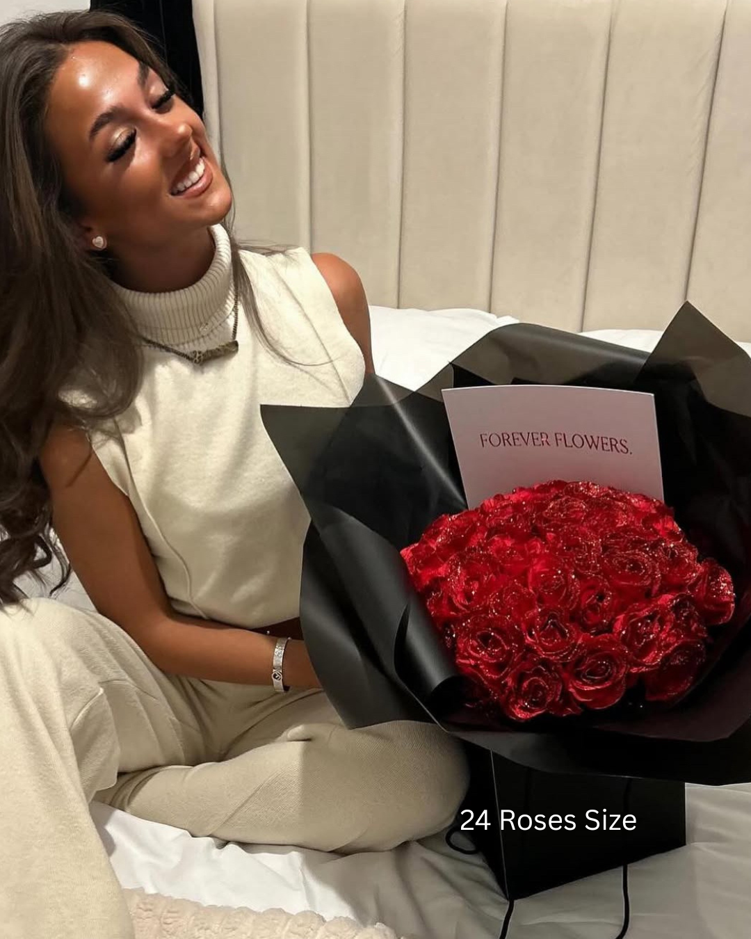 Red Glitter Forever Roses