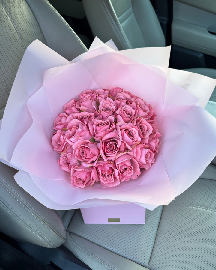 24 Pink Forever Roses