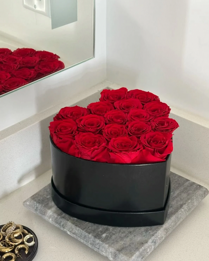 Preserved Rose Heart Box