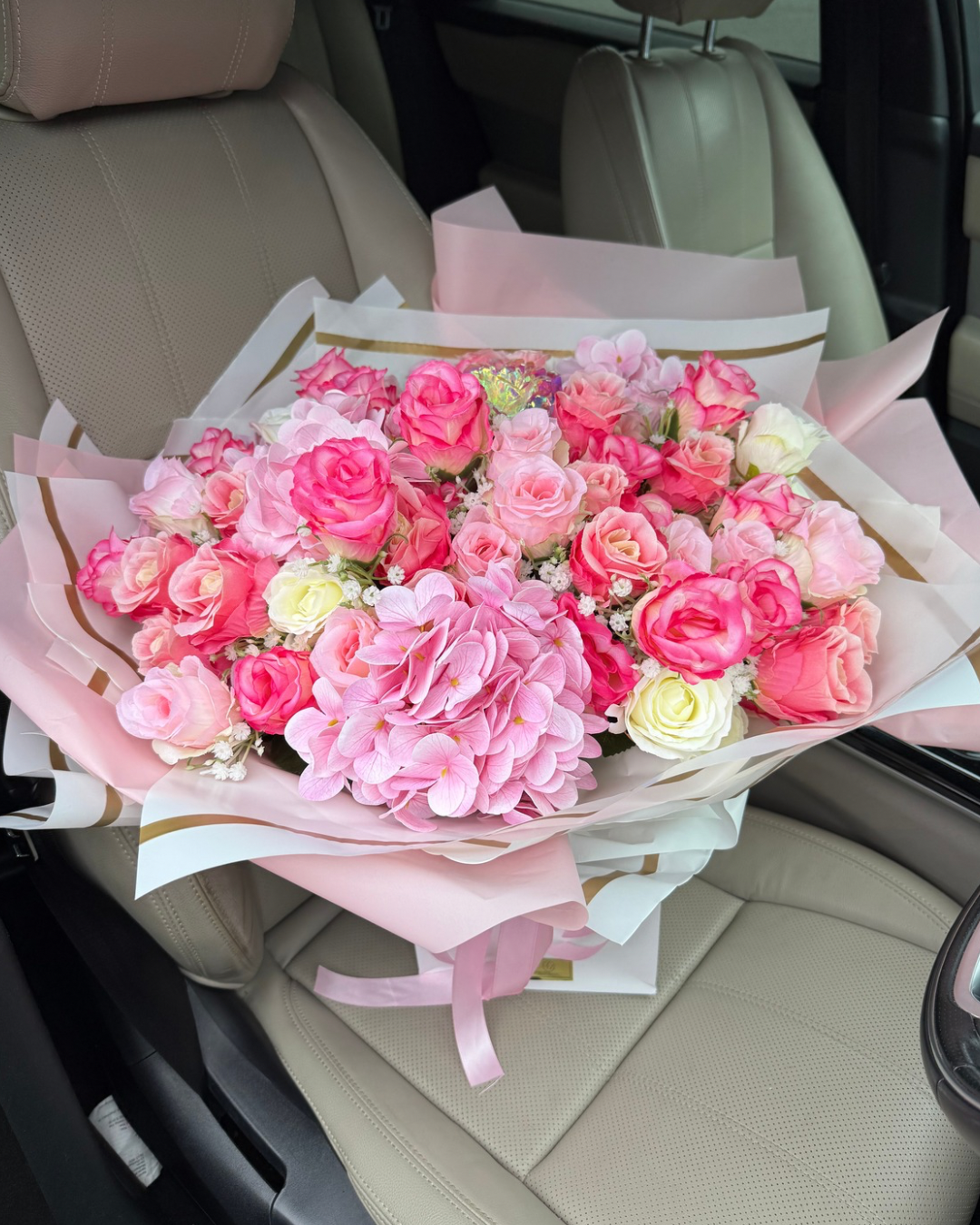 100 Mixed Pink Forever Bouquet
