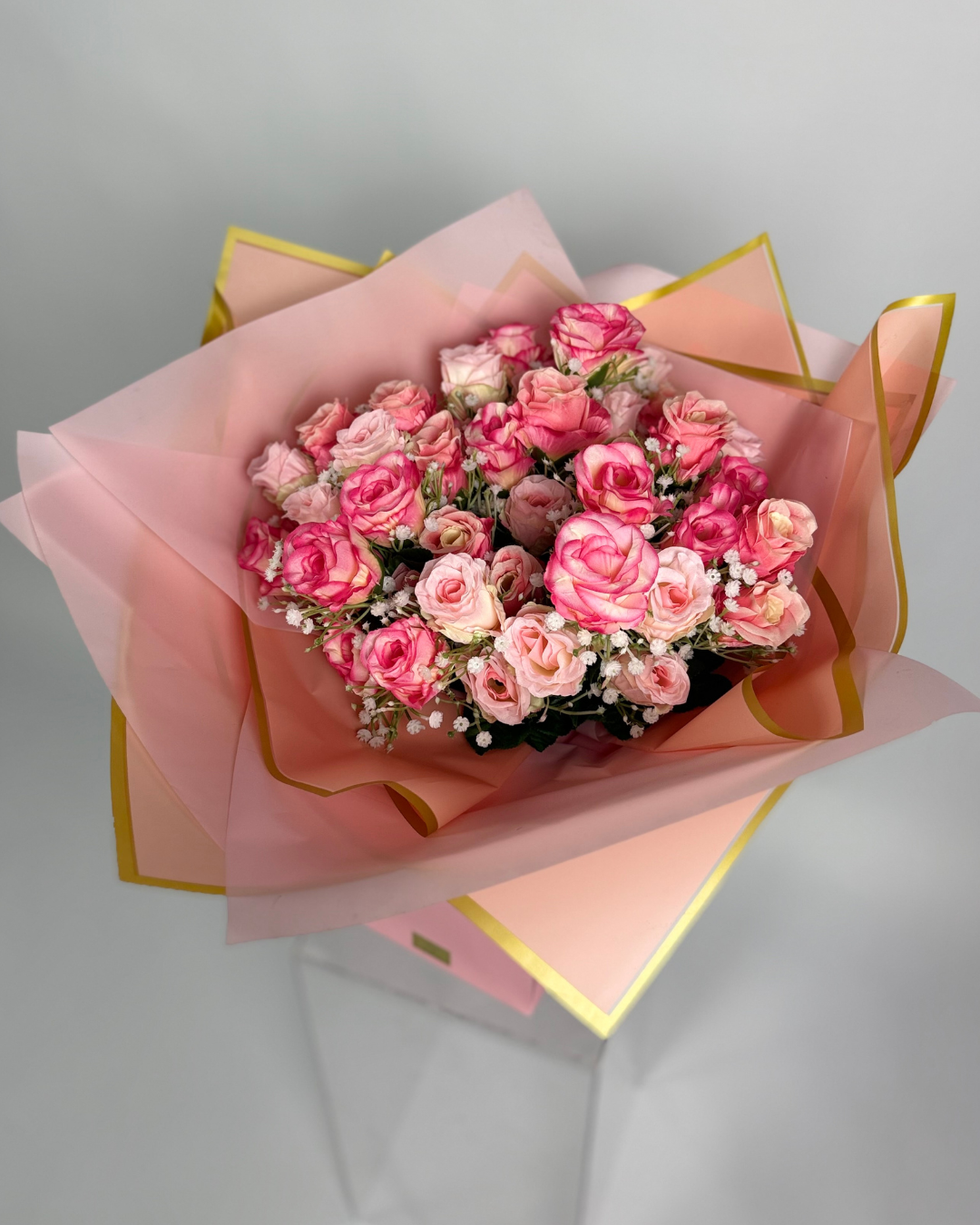 Pink Rose-Bud Forever Bouquet
