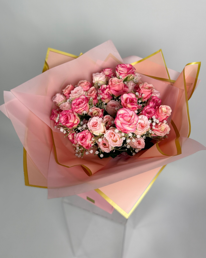 Pink Rose-Bud Forever Bouquet