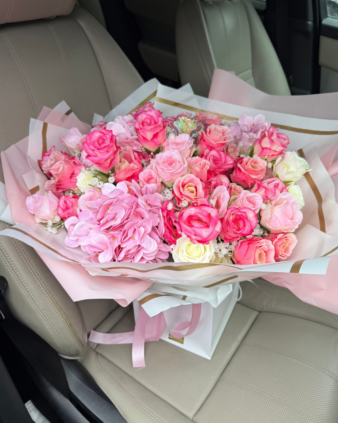 100 Mixed Pink Forever Bouquet