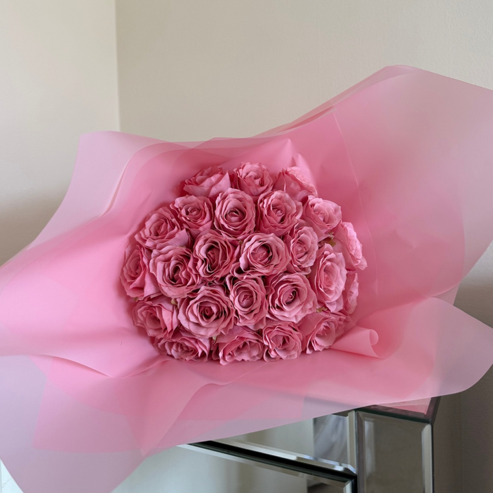 24 Pink Forever Roses