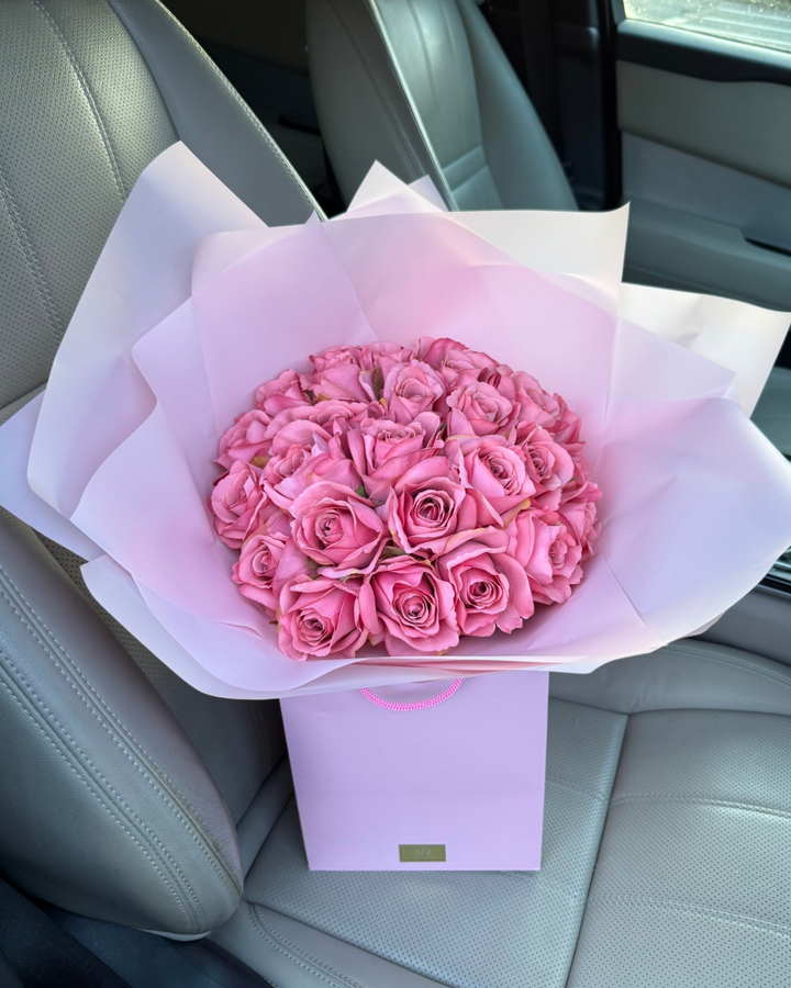 24 Pink Forever Roses