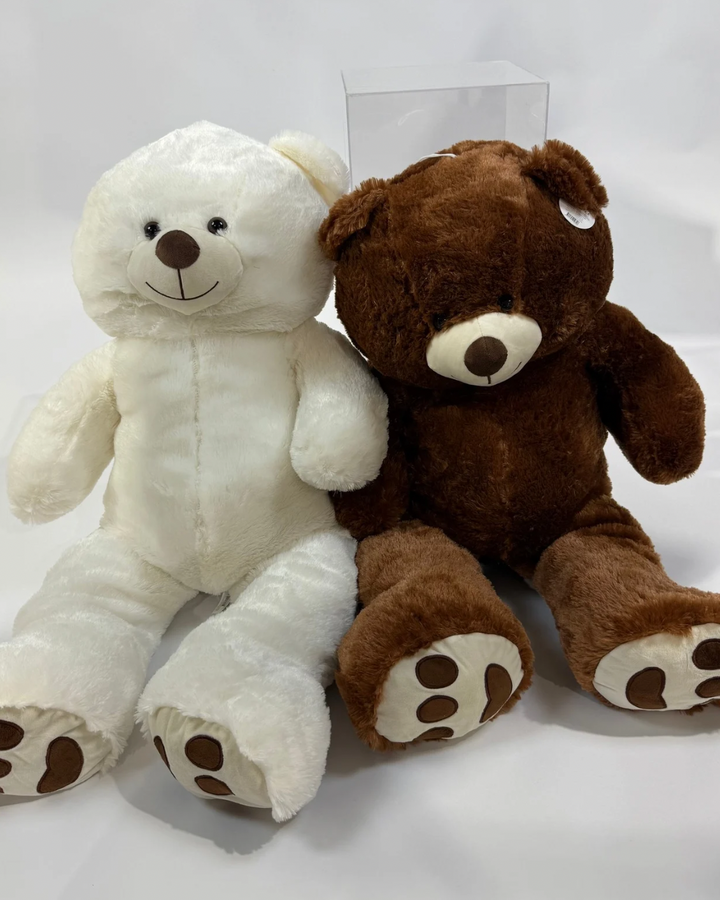 50 Red Forever Roses Giant Bear Bundle