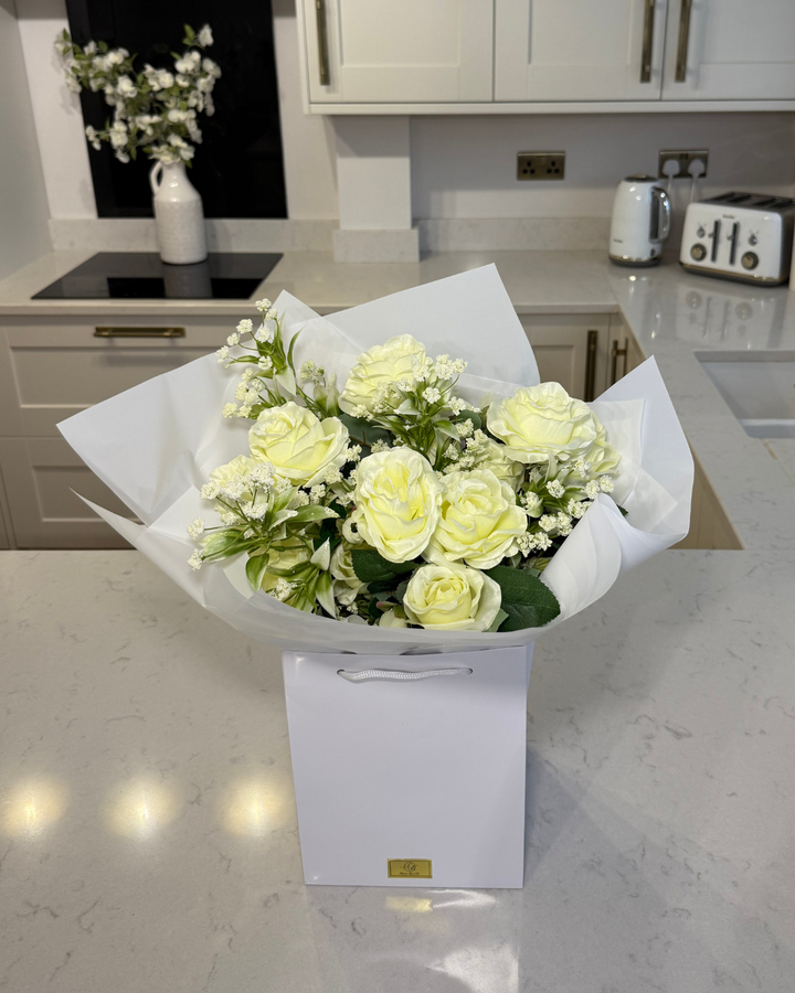 Ivory Garden Forever Rose Bouquet