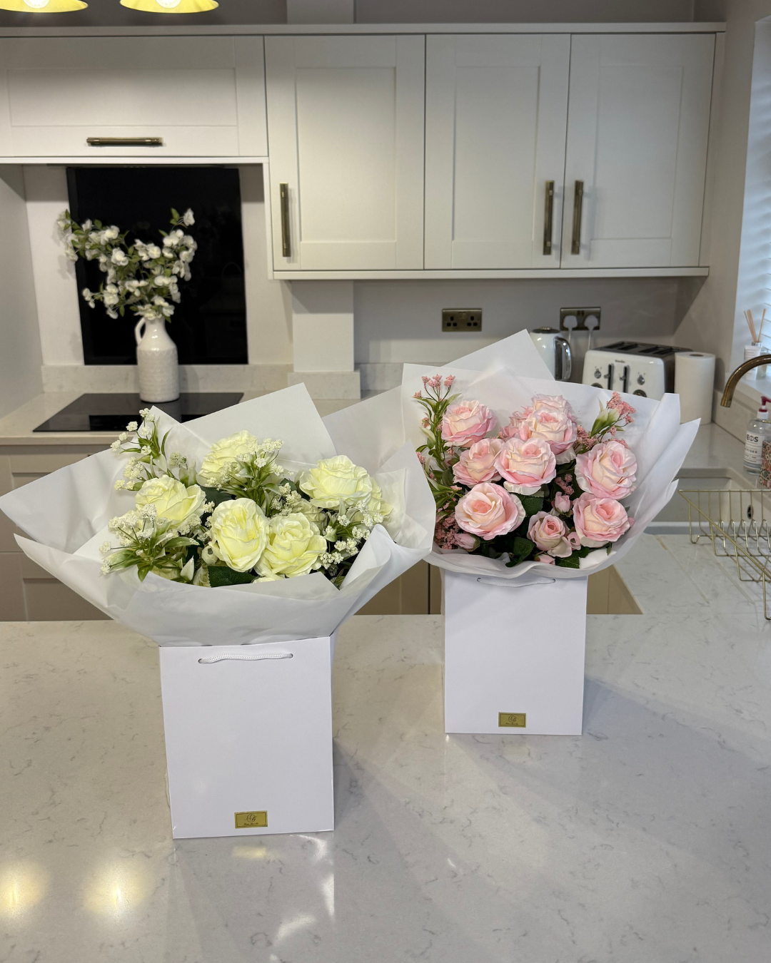 Pink Garden Forever Rose Bouquet