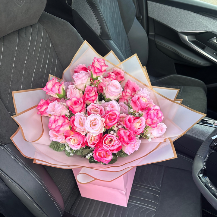 Pink Rose-Bud Forever Bouquet