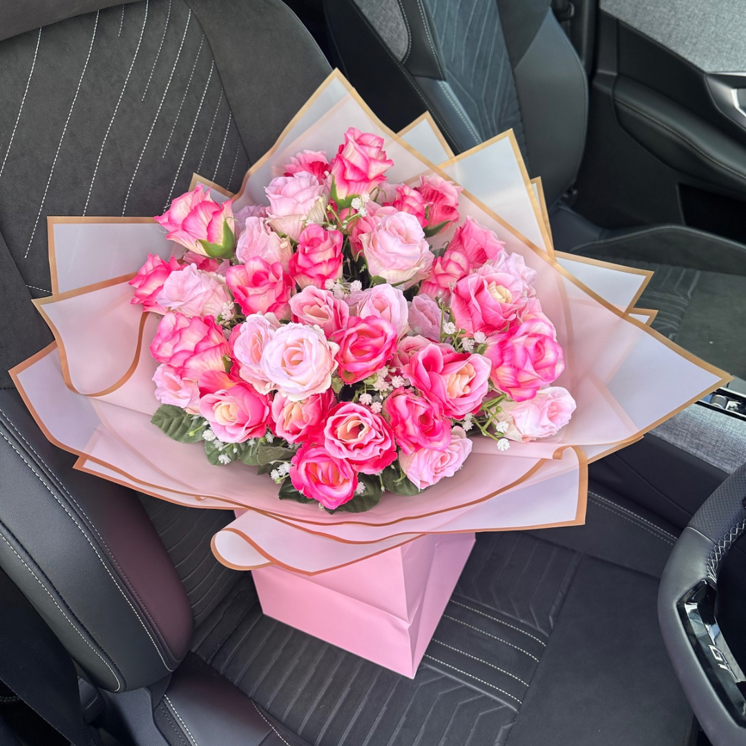 Pink Rose-Bud Forever Bouquet
