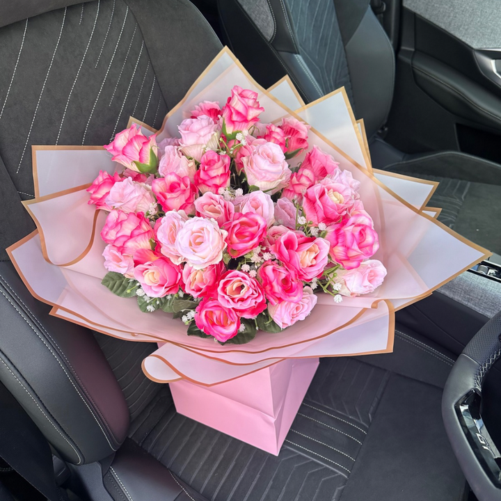 Pink Rose-Bud Forever Bouquet