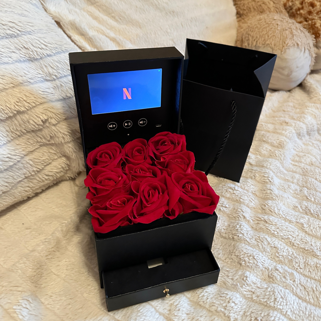 Netflix Rose Video Box Flower Box&Co. Netflix Rose Video Box Flower Box&Co.