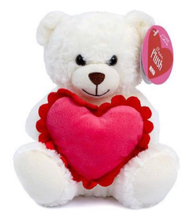 25cm Heart Bear Soft Toy